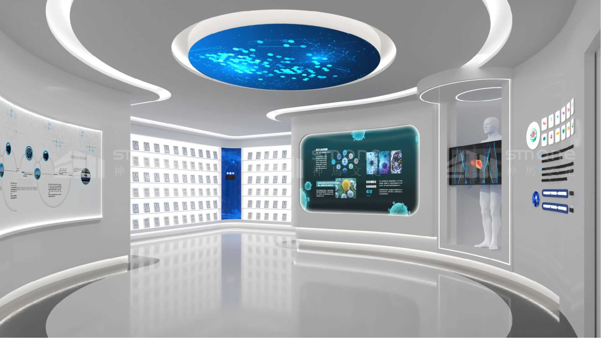 医疗器械展厅的 VR 手术模拟体验设计｜干细胞展厅｜生物科技展厅