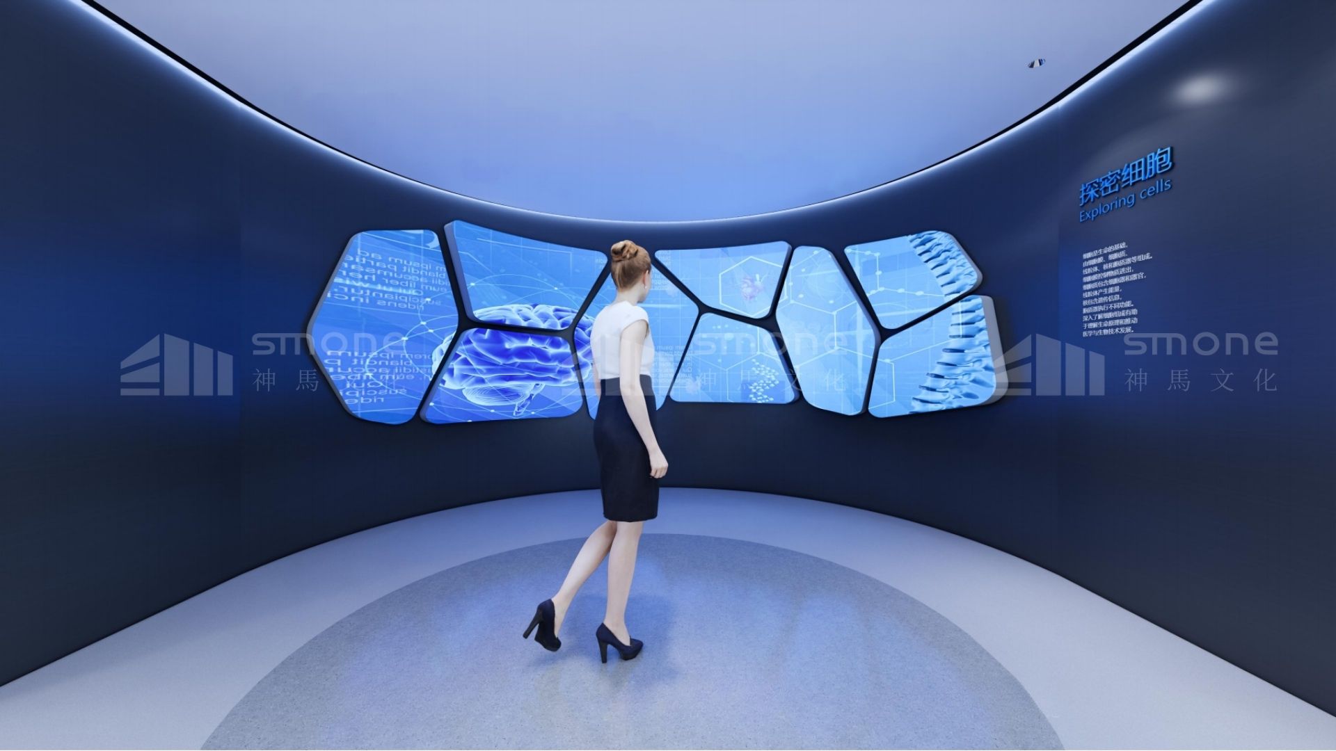 2025 生物医疗展厅趋势：AI 互动、绿色材料、沉浸式体验一个都不能少｜生物科技hth会体会官网app下载｜干细胞hth会体会官网app下载｜多肽hth会体会官网app下载｜神马文化hth会体会官网app下载